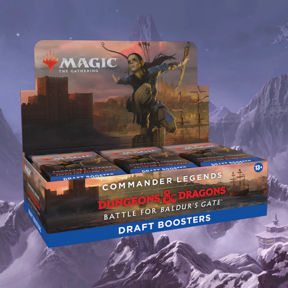 Commander Legends: Battle for Baldur's Gate Draft Booster Display
