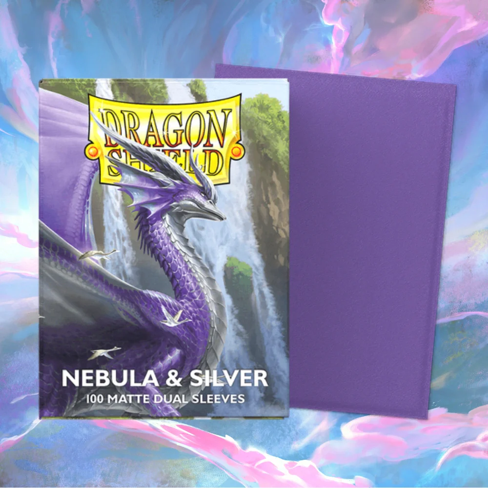 Dragon Shield Dual Matte Sleeves Nebula & Silver (Standard Size)