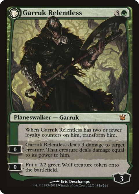Garruk Relentless // Garruk, the Veil-Cursed (181)
