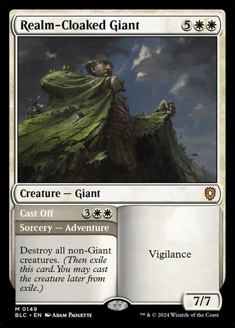 Realm-Cloaked Giant // Cast Off (149)