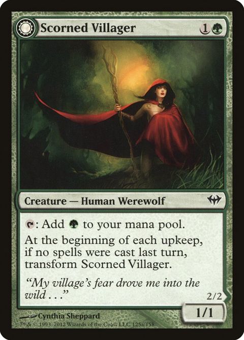 Scorned Villager // Moonscarred Werewolf (125)