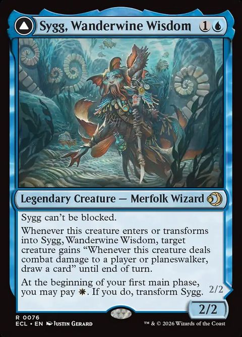 Sygg, Wanderwine Wisdom // Sygg, Wanderbrine Shield (76)