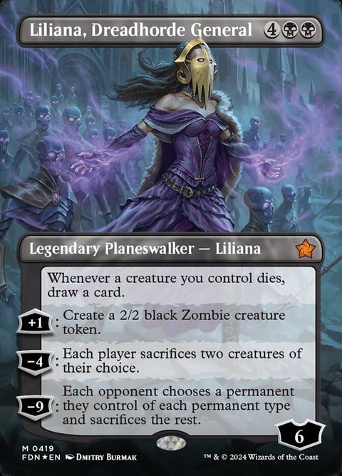 Liliana, Dreadhorde General (419) - Mana-Foil