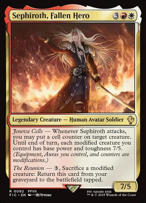 Sephiroth, Fallen Hero (92) - Surge-Foil