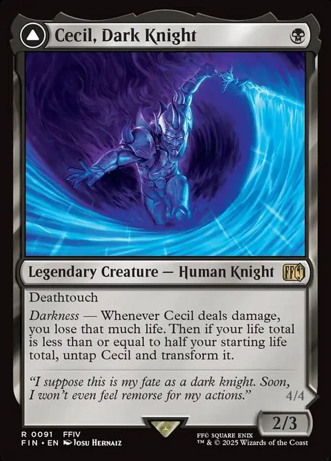 Cecil, Dark Knight // Cecil, Redeemed Paladin (91)