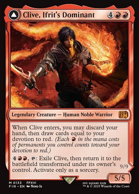 Clive, Ifrit's Dominant // Ifrit, Warden of Inferno (133)