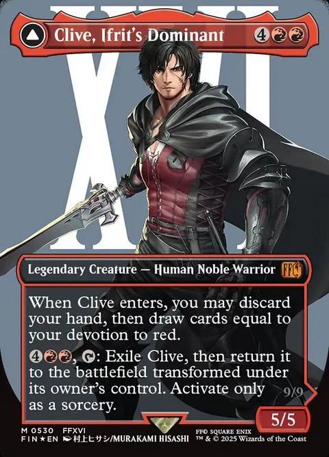 Clive, Ifrit's Dominant // Ifrit, Warden of Inferno (530) - Surge-Foil