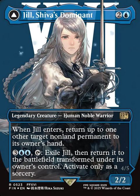 Jill, Shiva's Dominant // Shiva, Warden of Ice (523) - Surge-Foil