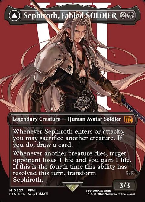 Sephiroth, Fabled SOLDIER // Sephiroth, One-Winged Angel (527) - Surge-Foil