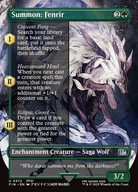 Summon: Fenrir (372)