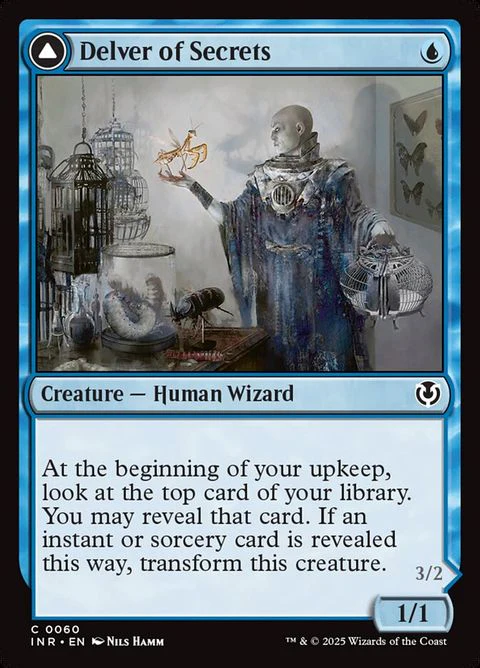Delver of Secrets // Insectile Aberration (60)