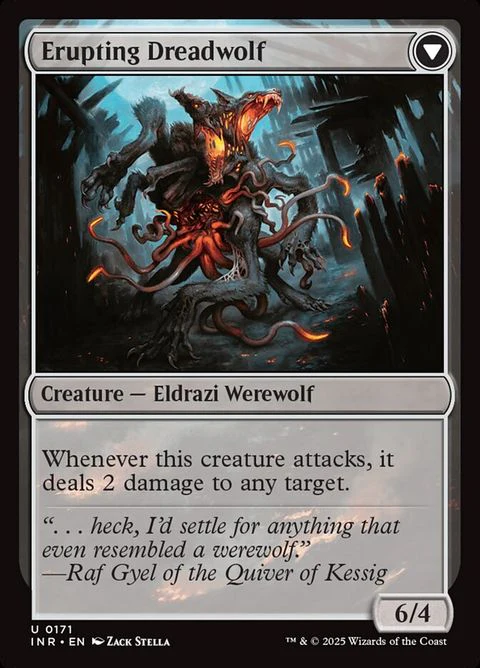 Smoldering Werewolf // Erupting Dreadwolf (171) - Image 2