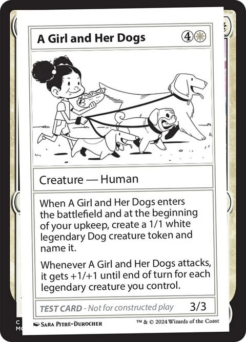 A Girl and Her Dogs (999-AGD)
