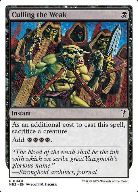 Culling the Weak (40)