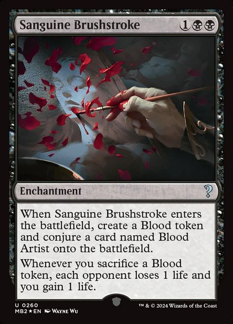 Sanguine Brushstroke (260)