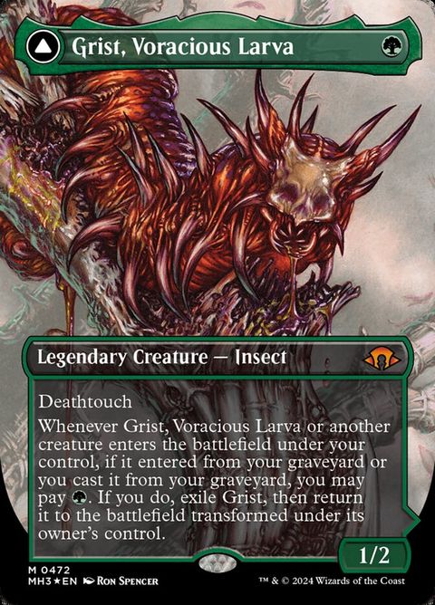 Grist, Voracious Larva // Grist, the Plague Swarm (472) - Textured-Foil - Image 2