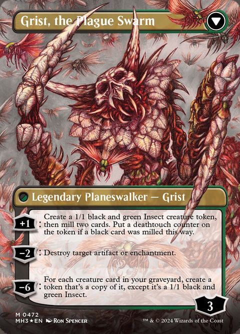 Grist, Voracious Larva // Grist, the Plague Swarm (472) - Textured-Foil - Image 3