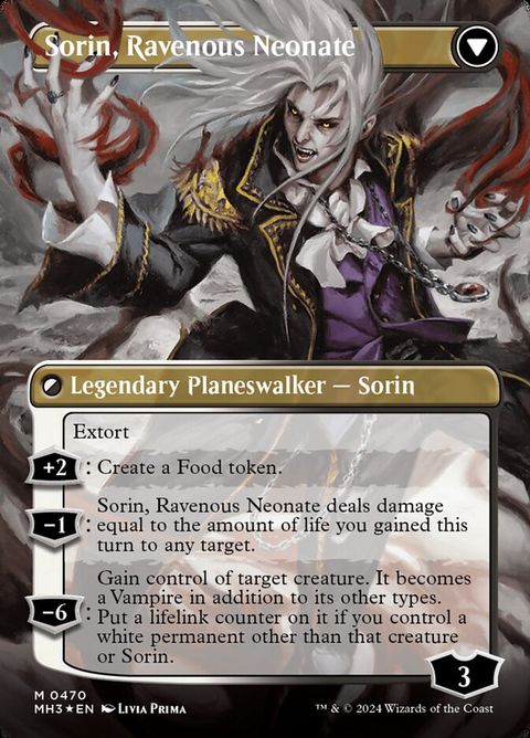 Sorin of House Markov // Sorin, Ravenous Neonate (470) - Textured-Foil - Image 3
