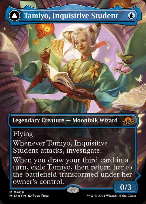 Tamiyo, Inquisitive Student // Tamiyo, Seasoned Scholar (469) - Textured-Foil