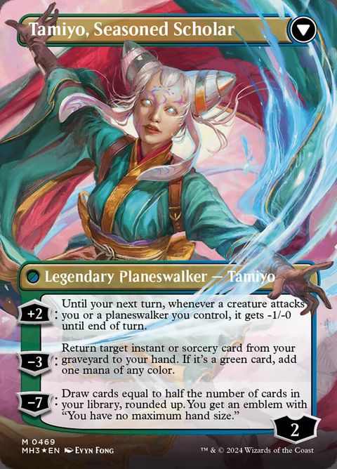 Tamiyo, Inquisitive Student // Tamiyo, Seasoned Scholar (469) - Textured-Foil - Image 3