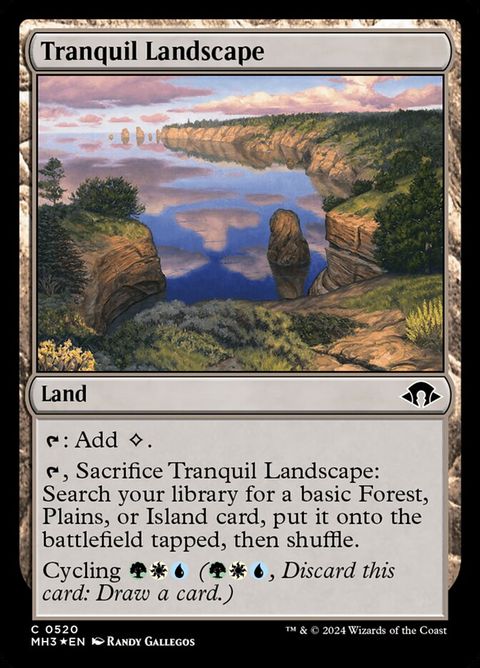 Tranquil Landscape (520) - Ripple-Foil