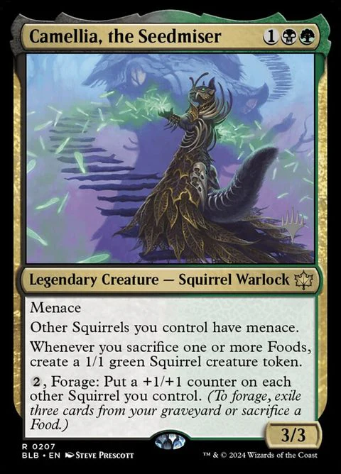 Camellia, the Seedmiser (207p) - Planeswalker Stamped