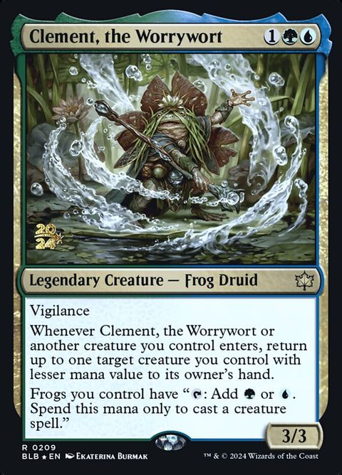 Clement, the Worrywort (209s) - Date Stamped