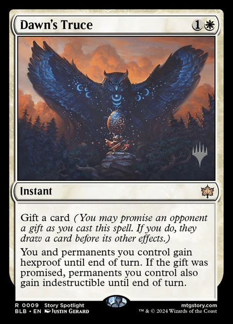 Dawn's Truce (9p) - Planeswalker Stamped
