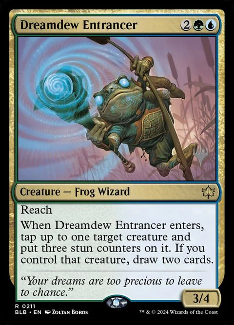 Dreamdew Entrancer (211p) - Planeswalker Stamped