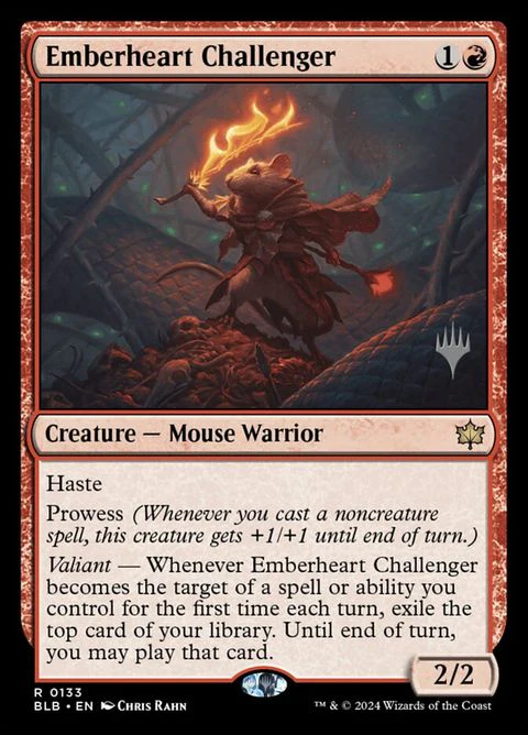 Emberheart Challenger (133p) - Planeswalker Stamped