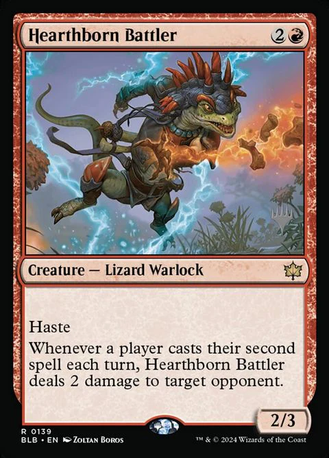 Hearthborn Battler (139p) - Planeswalker Stamped