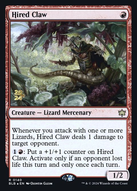 Hired Claw (140s) - Date Stamped