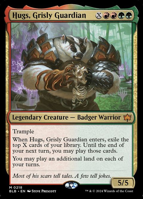 Hugs, Grisly Guardian (218p) - Planeswalker Stamped