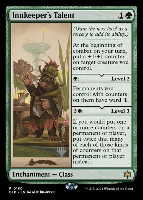 Innkeeper's Talent (180p) - Planeswalker Stamped