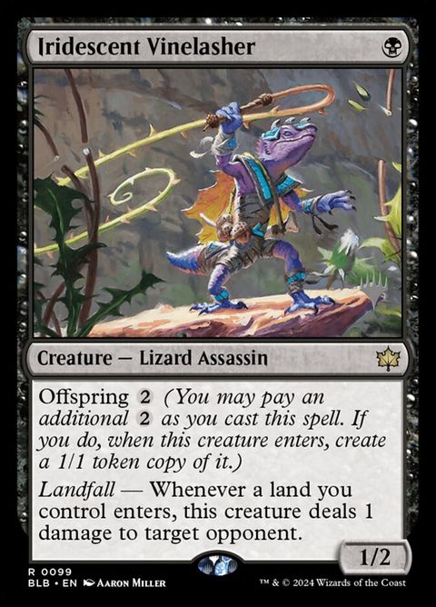 Iridescent Vinelasher (99p) - Planeswalker Stamped