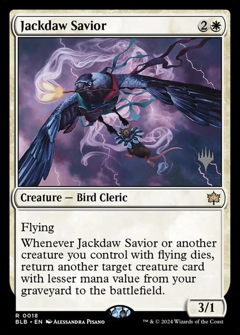 Jackdaw Savior (18p) - Planeswalker Stamped