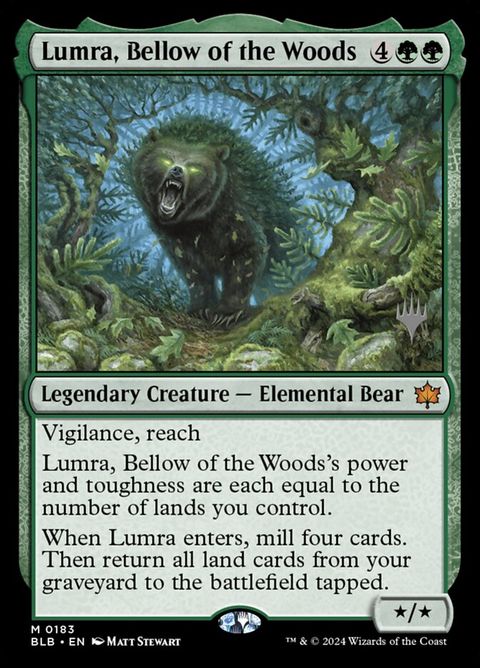 Lumra, Bellow of the Woods (183p) - Planeswalker Stamped