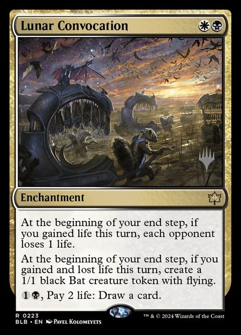 Lunar Convocation (223p) - Planeswalker Stamped