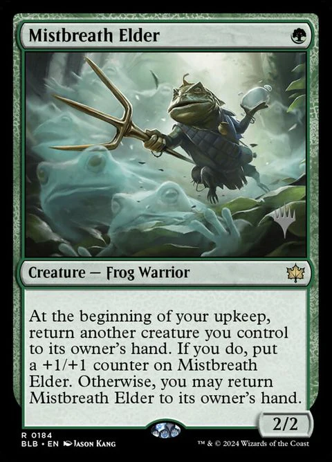 Mistbreath Elder (184p) - Planeswalker Stamped