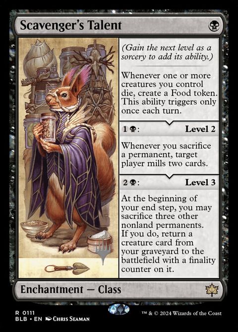 Scavenger's Talent (111p) - Planeswalker Stamped