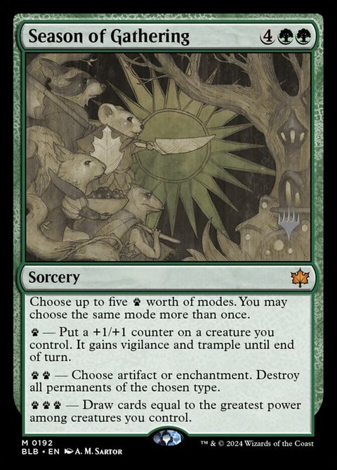 Season of Gathering (192p) - Planeswalker Stamped