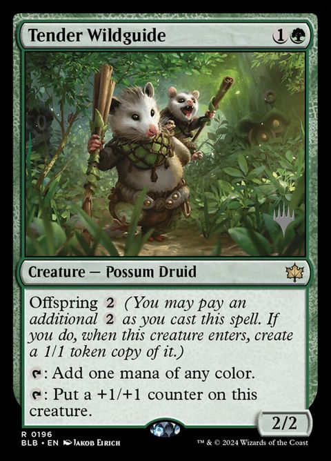 Tender Wildguide (196p) - Planeswalker Stamped