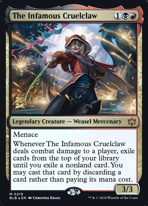 The Infamous Cruelclaw (219s) - Date Stamped