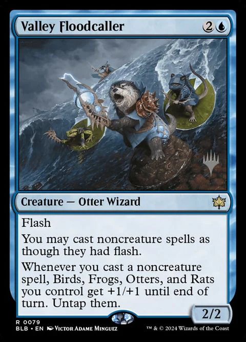Valley Floodcaller (79p) - Planeswalker Stamped