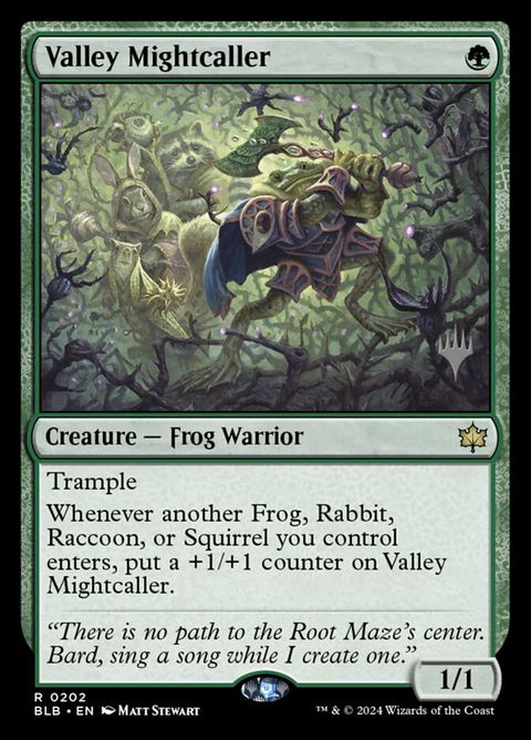 Valley Mightcaller (202p) - Planeswalker Stamped
