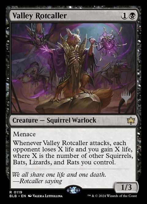 Valley Rotcaller (119p) - Planeswalker Stamped