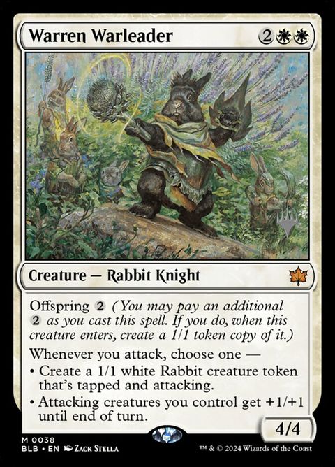 Warren Warleader (38p) - Planeswalker Stamped