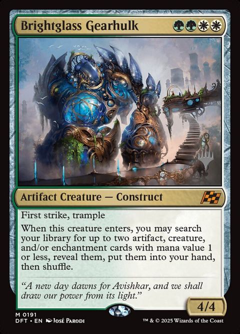 Brightglass Gearhulk (191p) - Planeswalker Stamped