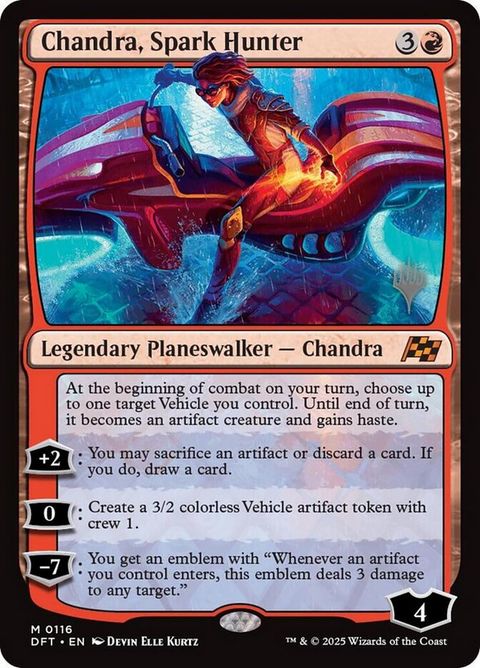 Chandra, Spark Hunter (116p) - Planeswalker Stamped