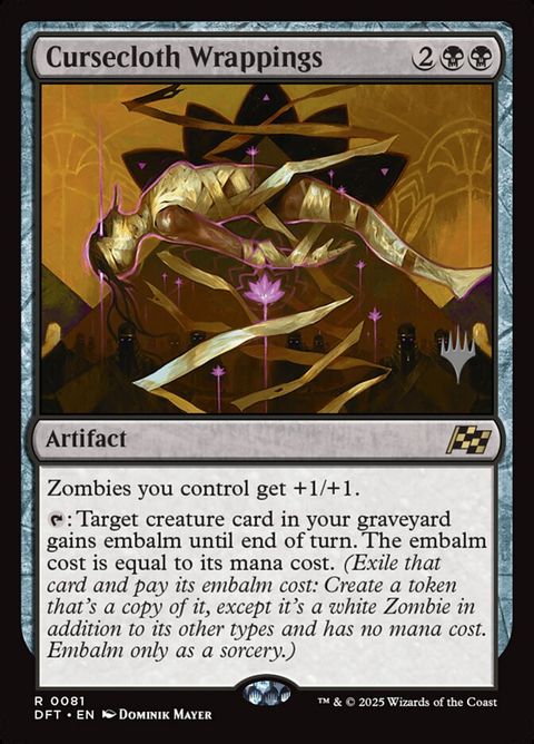 Cursecloth Wrappings (81p) - Planeswalker Stamped